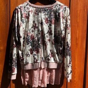 Kas New York Sweaters - Kas New York|Velvet Floral and Lace Pullover Kas New York Sweaters - Kas New York|Velvet Floral and Lace Pullover